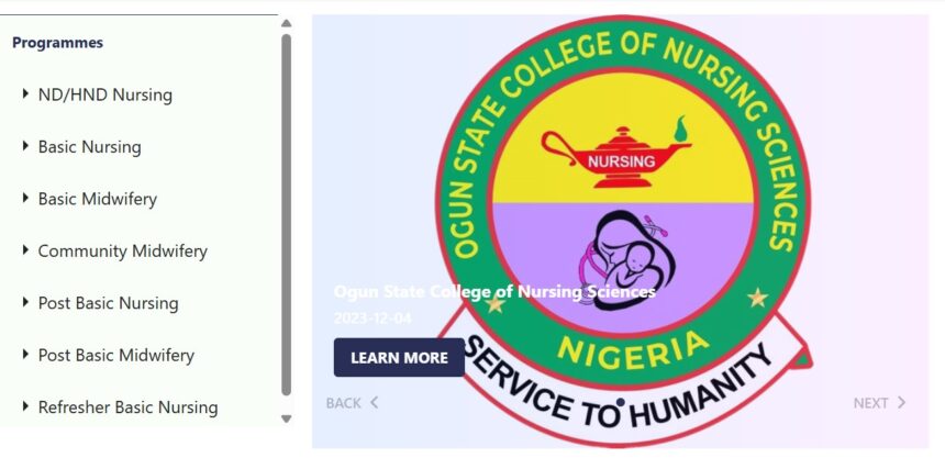 Programmes Offered in OGCON