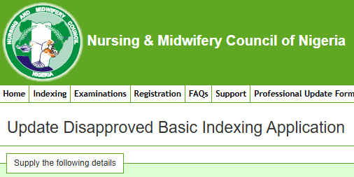 Update NMCN Disapproved Application